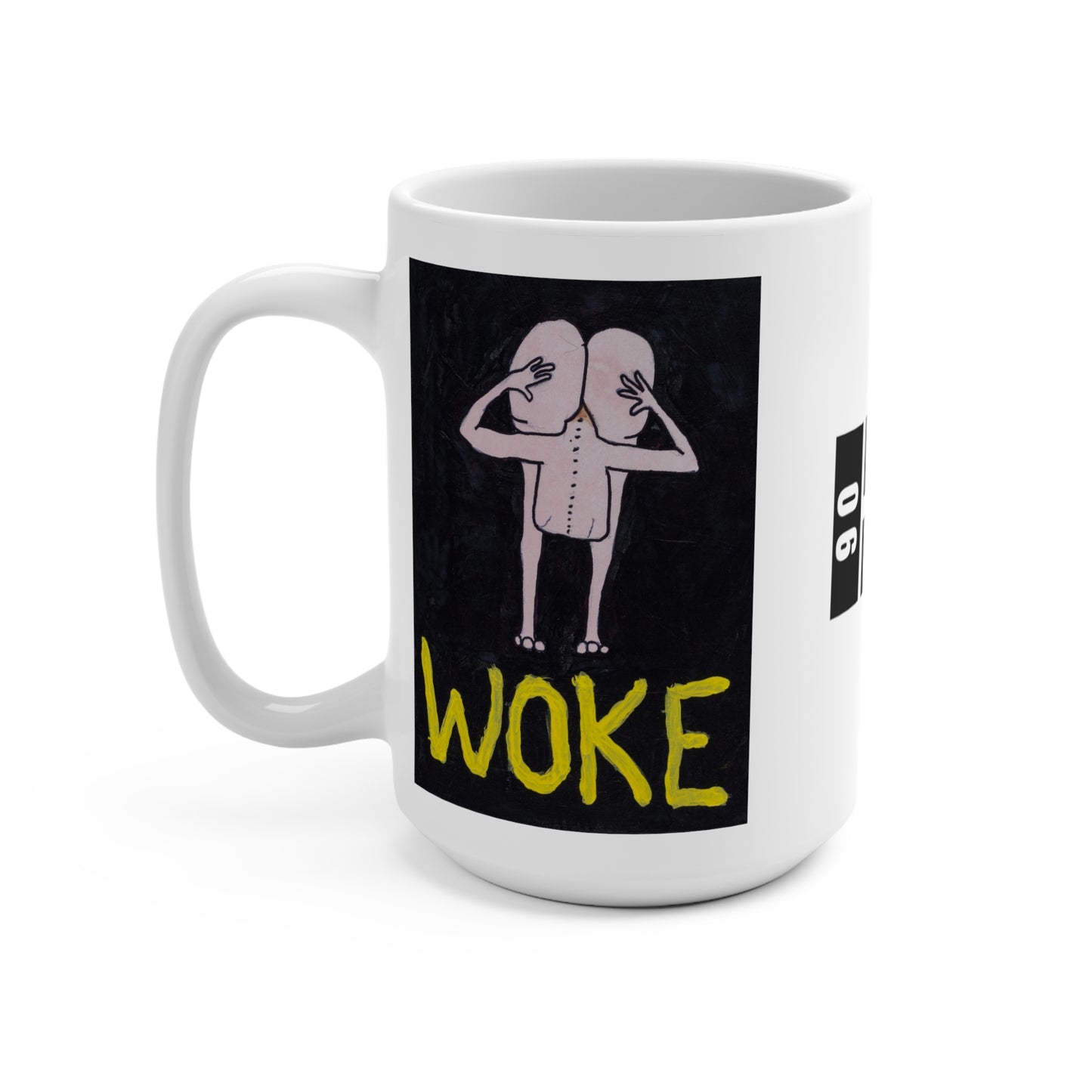 "Woke" 90 Degree Brain Mug 15oz