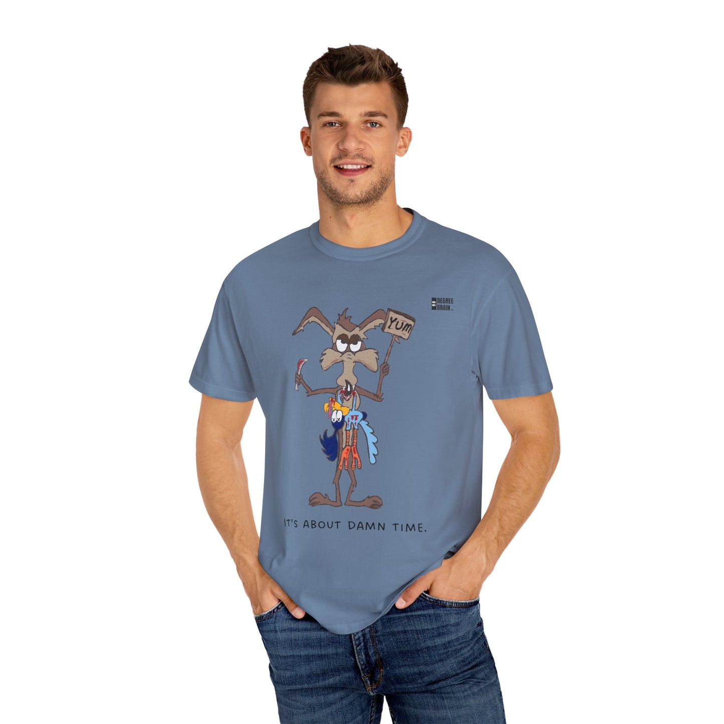 "It's About Damn Time" Unisex Garment-Dyed T-shirt