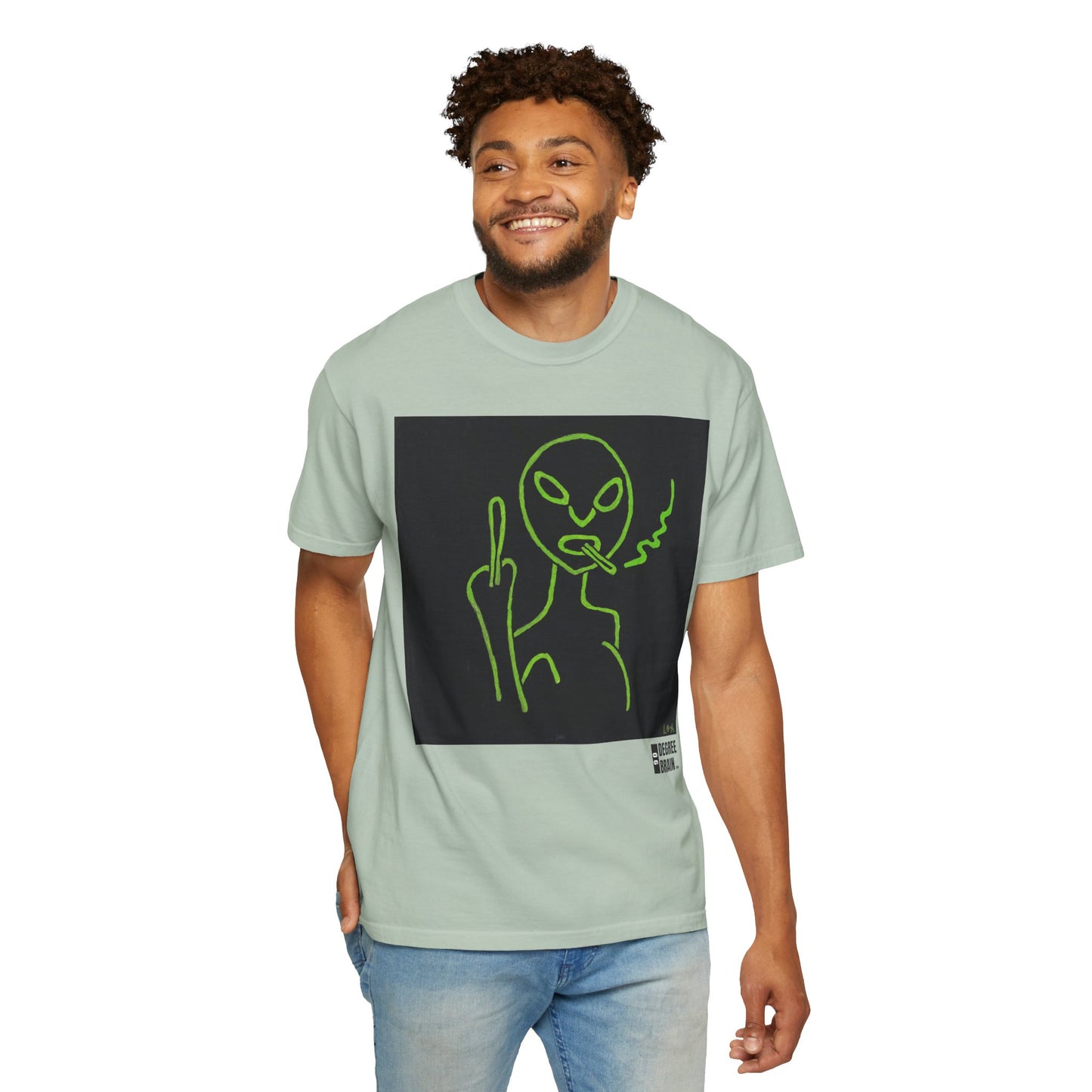 "Alien Attitude" Unisex Garment Dyed T-Shirt