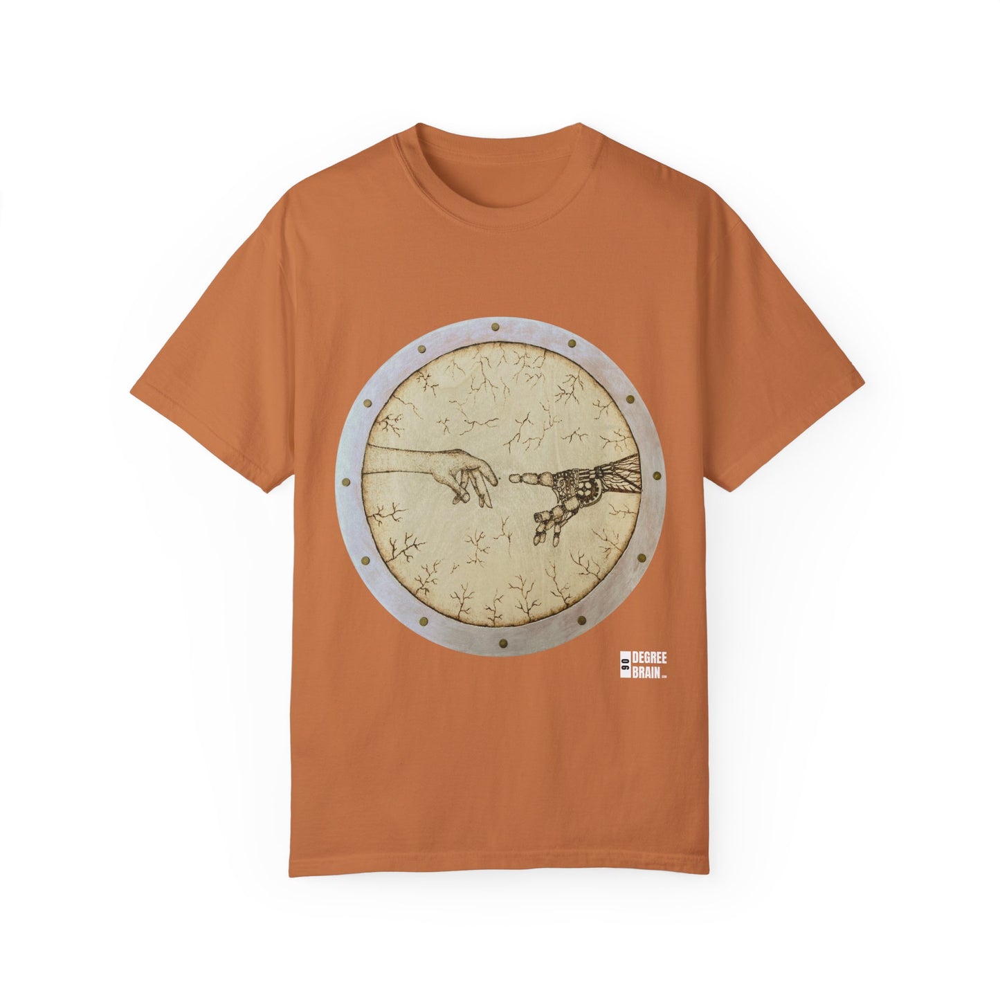 "Adam Creates Robot" Unisex Garment Dyed T-Shirt