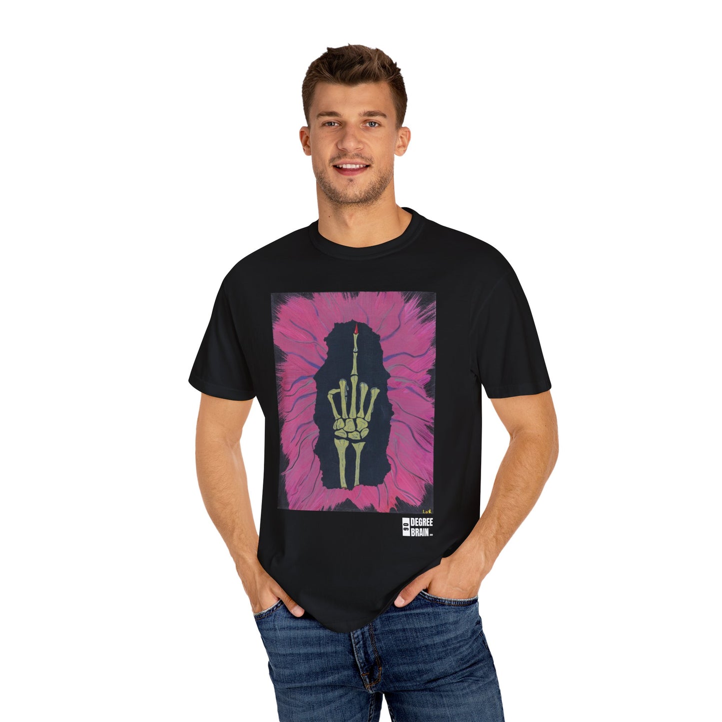 "Pink Bird" Unisex Garment Dyed T-Shirt