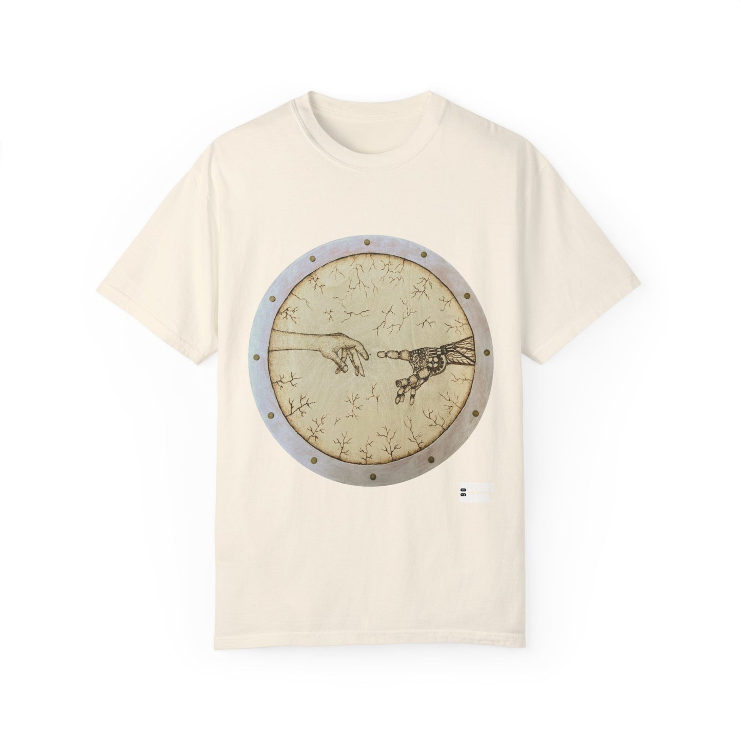 "Adam Creates Robot" Unisex Garment Dyed T-Shirt