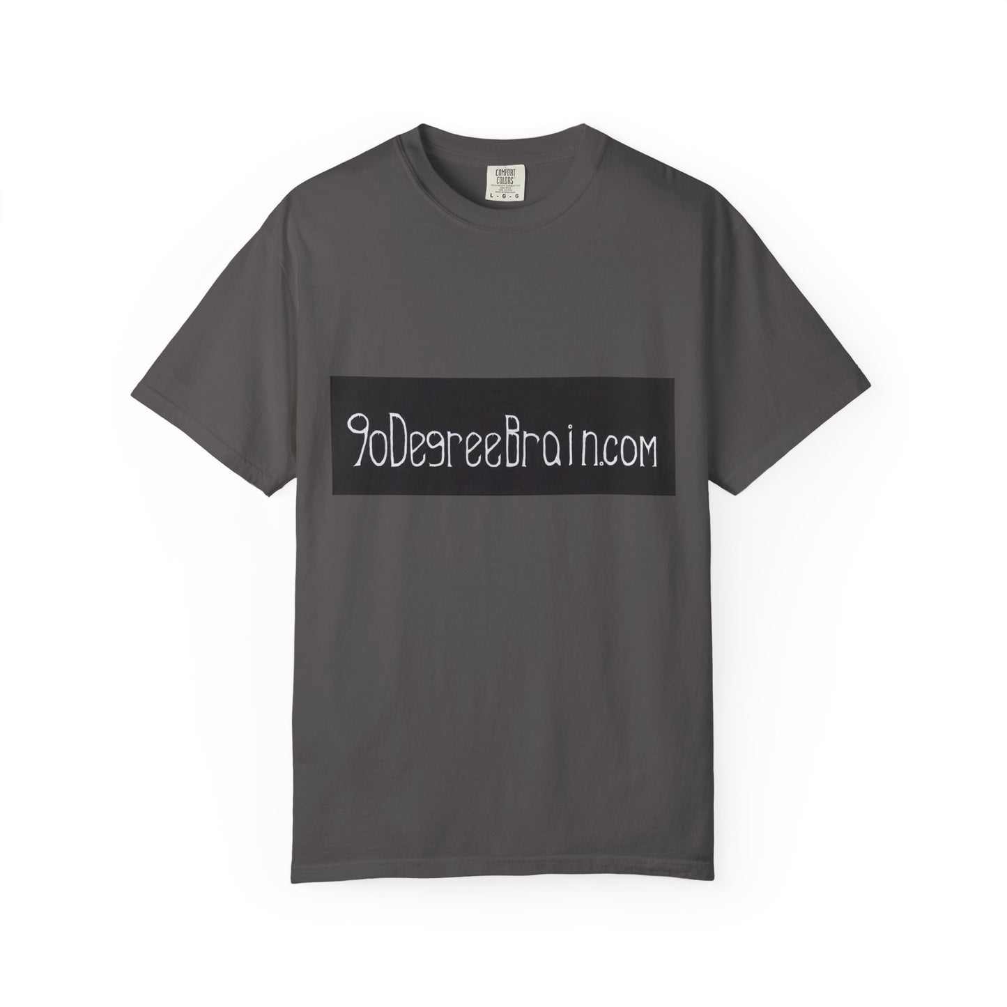 "90 Degree Brain Dot Com" Unisex Garment Dyed T-Shirt