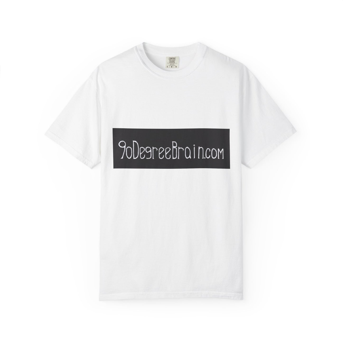 "90 Degree Brain Dot Com" Unisex Garment Dyed T-Shirt