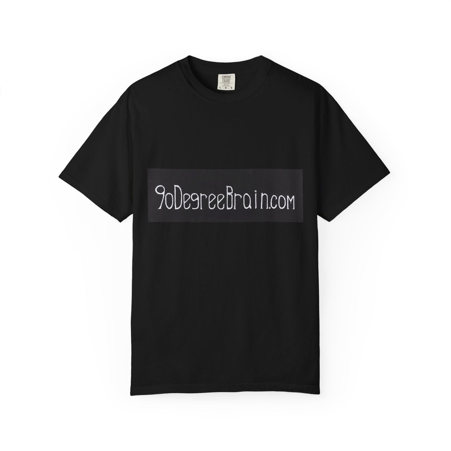 "90 Degree Brain Dot Com" Unisex Garment Dyed T-Shirt