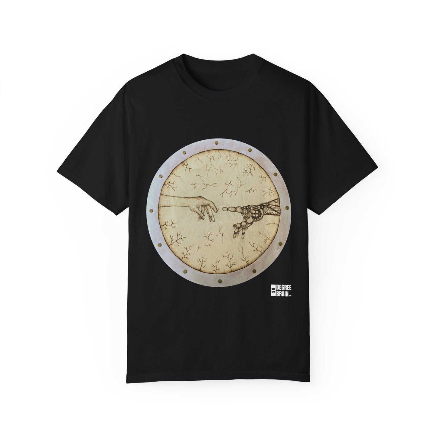 "Adam Creates Robot" Unisex Garment Dyed T-Shirt