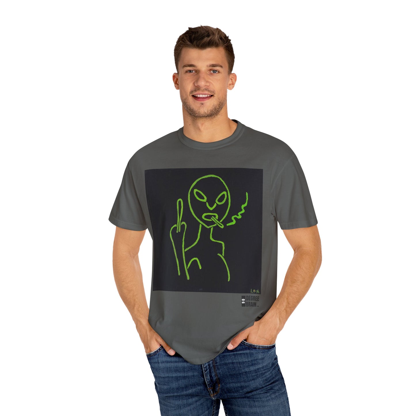 "Alien Attitude" Unisex Garment Dyed T-Shirt