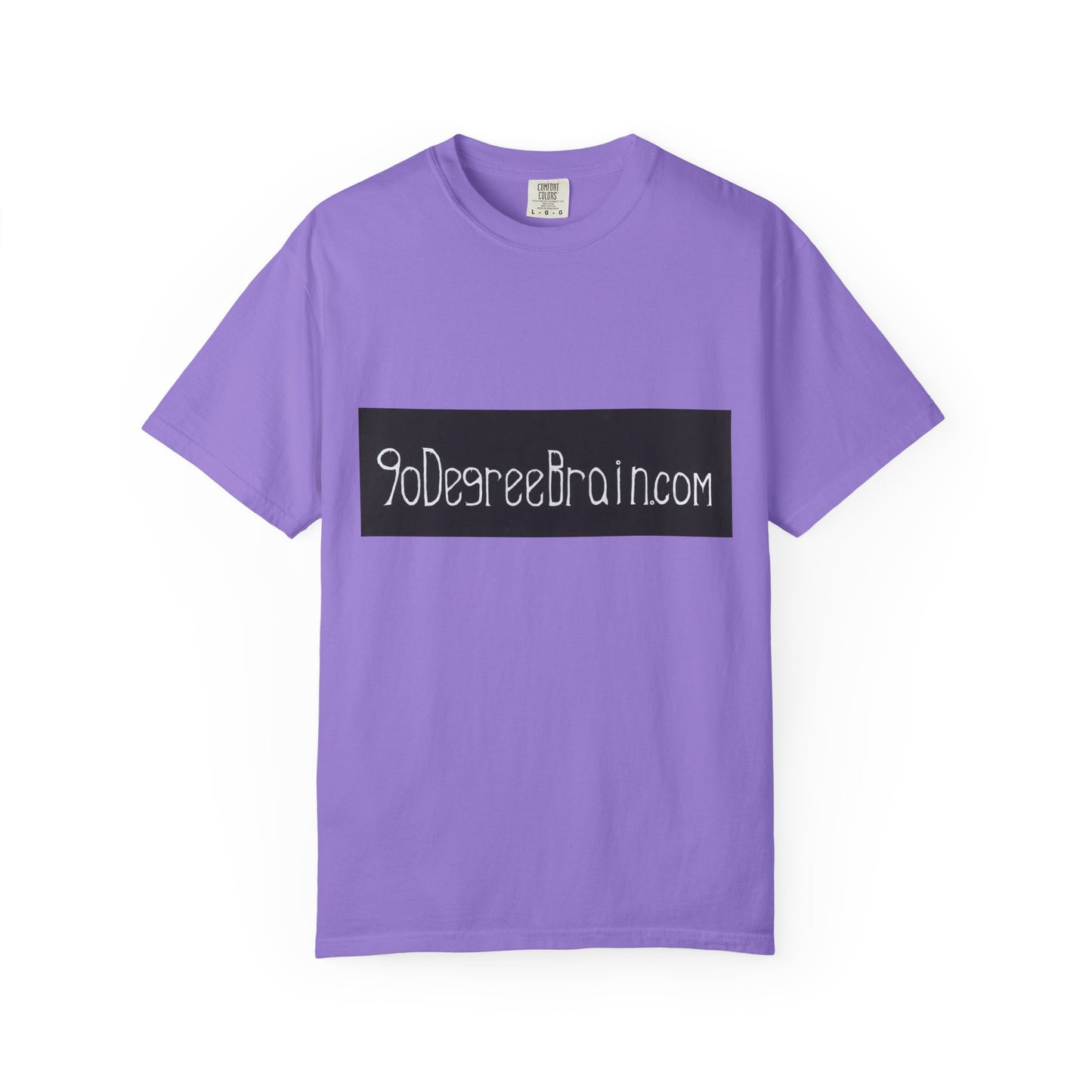 "90 Degree Brain Dot Com" Unisex Garment Dyed T-Shirt