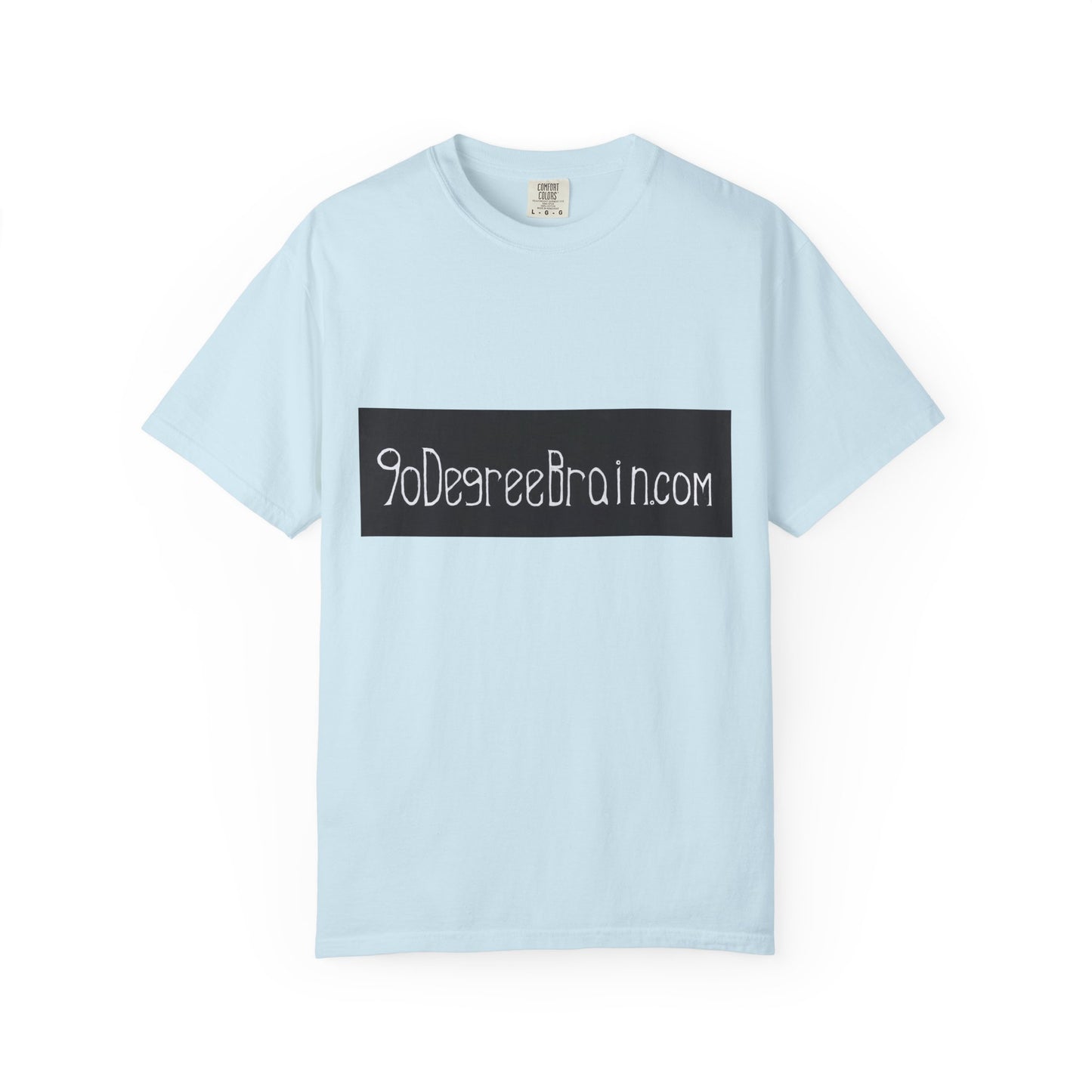 "90 Degree Brain Dot Com" Unisex Garment Dyed T-Shirt