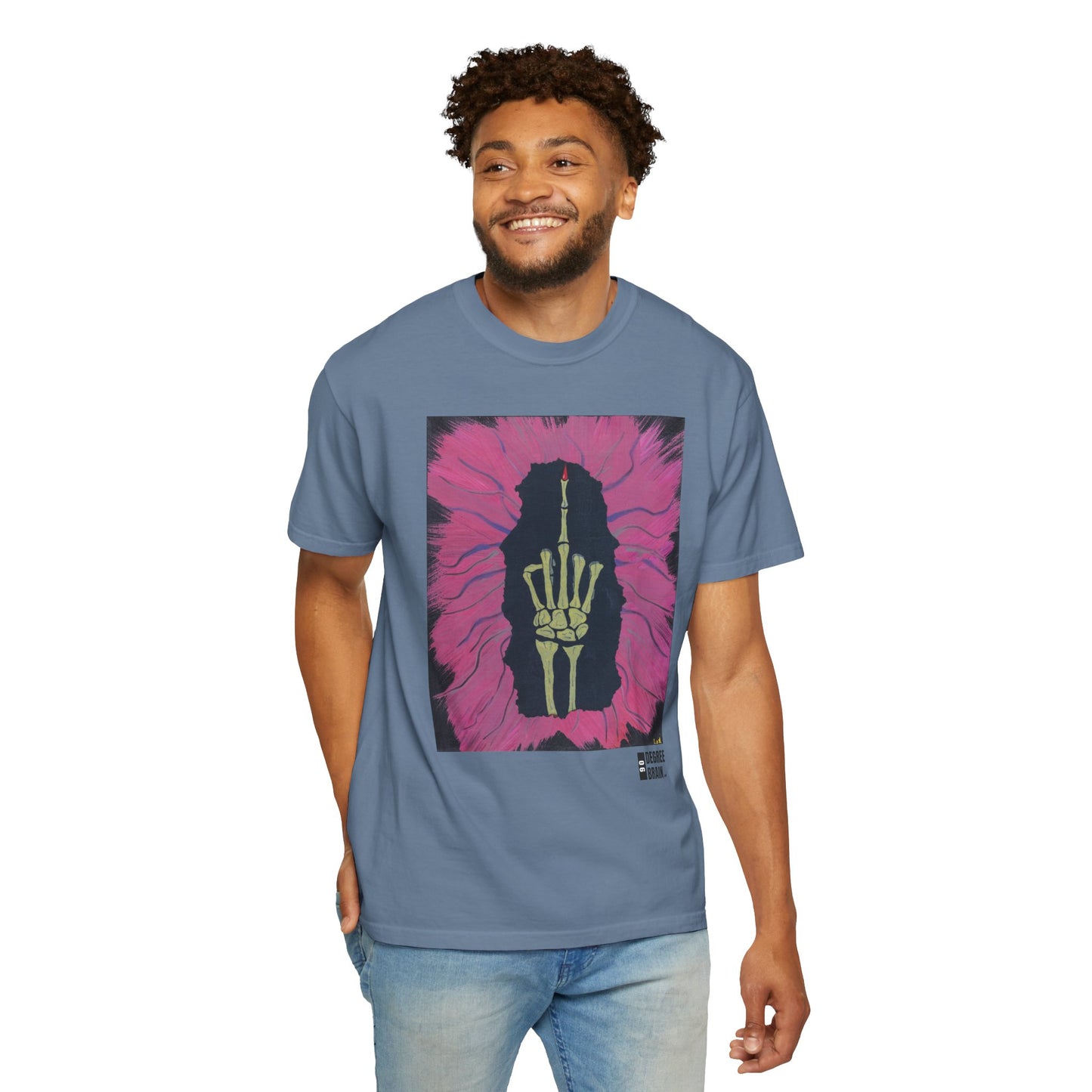 "Pink Bird" Unisex Garment Dyed T-Shirt