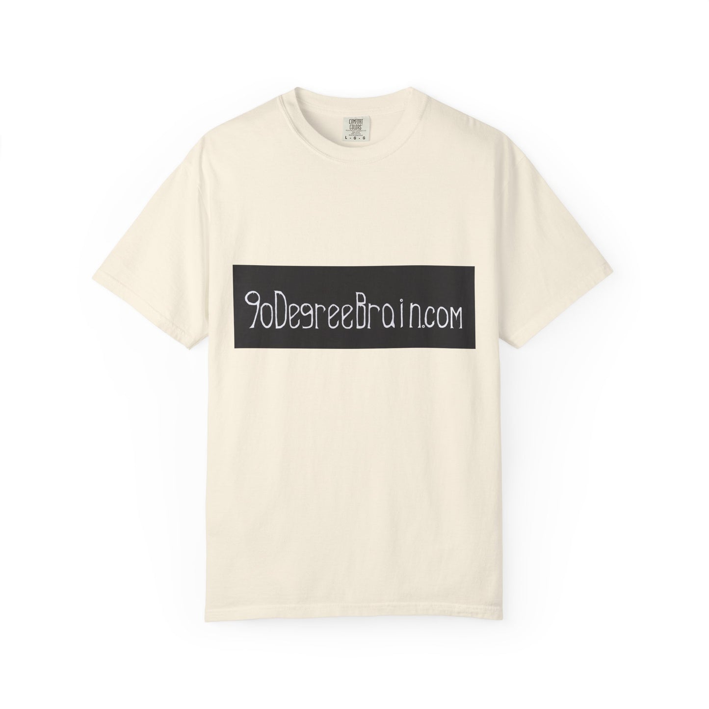 "90 Degree Brain Dot Com" Unisex Garment Dyed T-Shirt