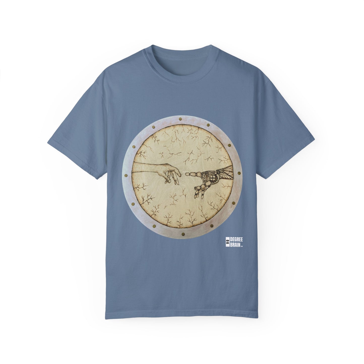 "Adam Creates Robot" Unisex Garment Dyed T-Shirt
