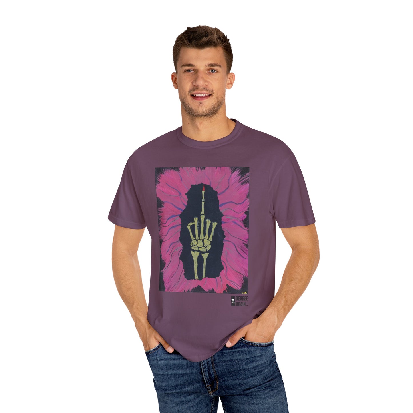 "Pink Bird" Unisex Garment Dyed T-Shirt