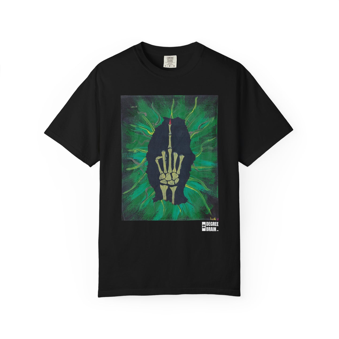 "Green Bird" Unisex Garment Dyed T-Shirt