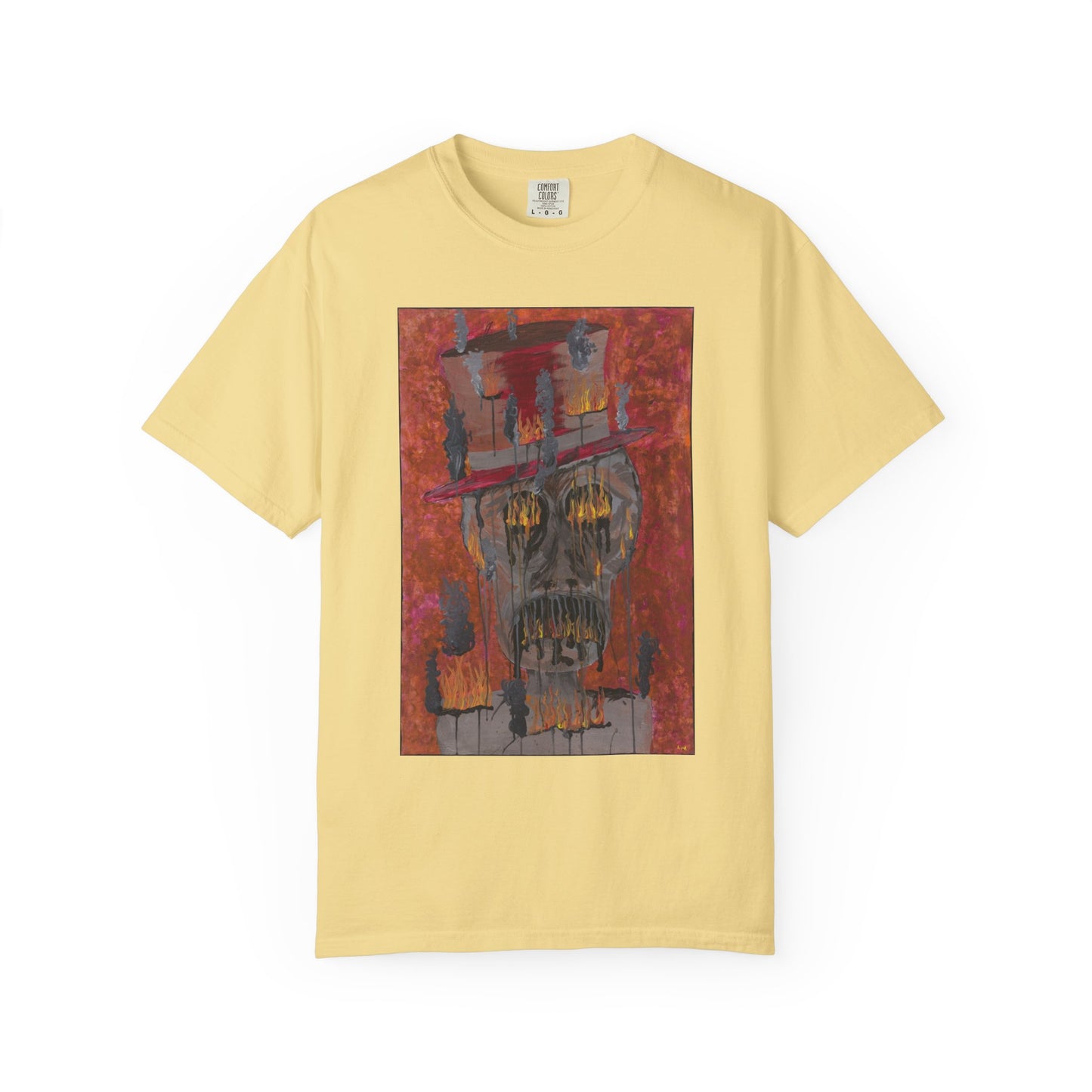 "Melting Guy" Unisex Garment-Dyed Tee Shirt