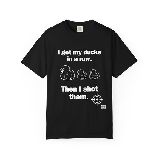 "Ducks in a Row" Unisex Garment-Dyed T-shirt