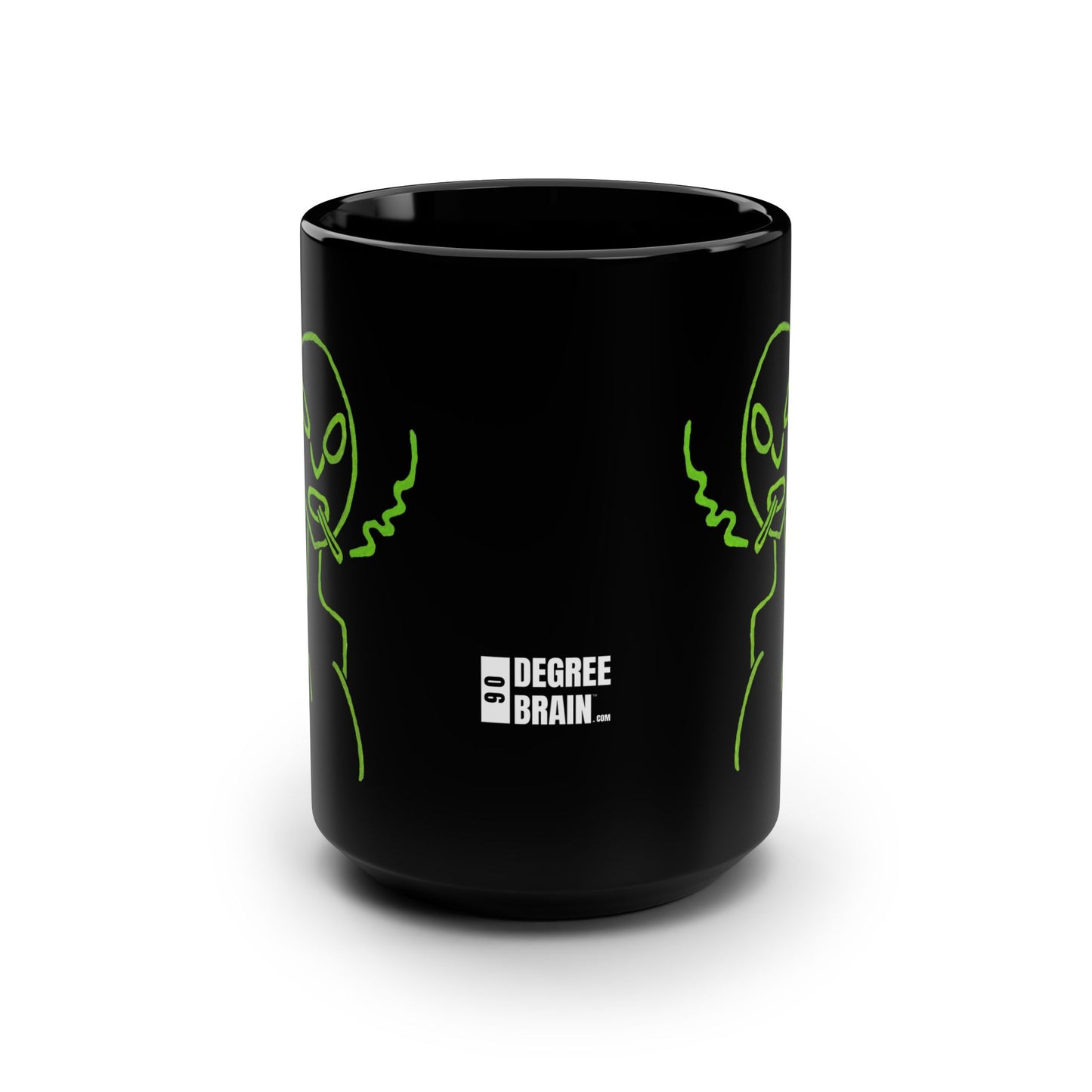 "Alien Attitude" 15oz Black Ceramic Coffee Tea Mug